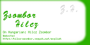 zsombor hilcz business card